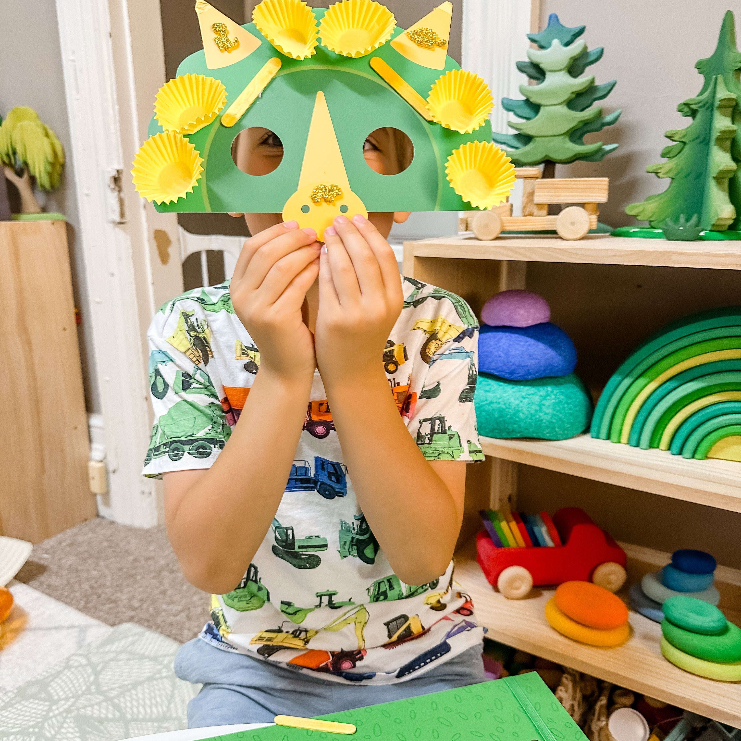 Dinosaur Collage Sensory Craft Box