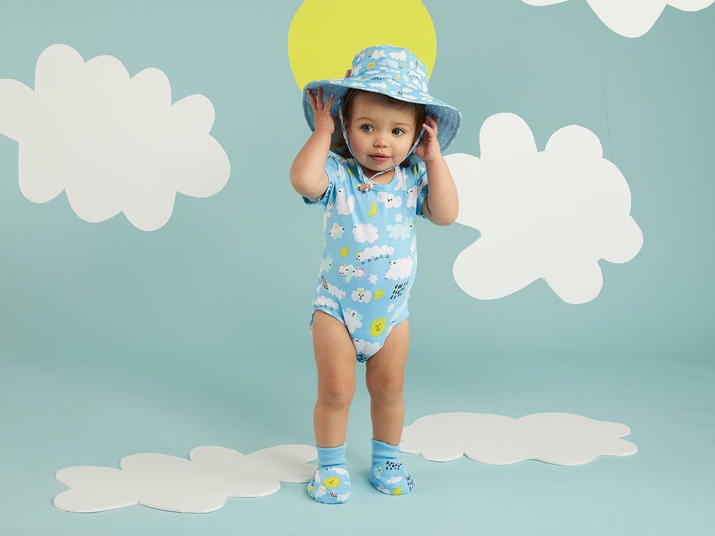 Halcyon Nights I Spy In The Sky Baby Booties