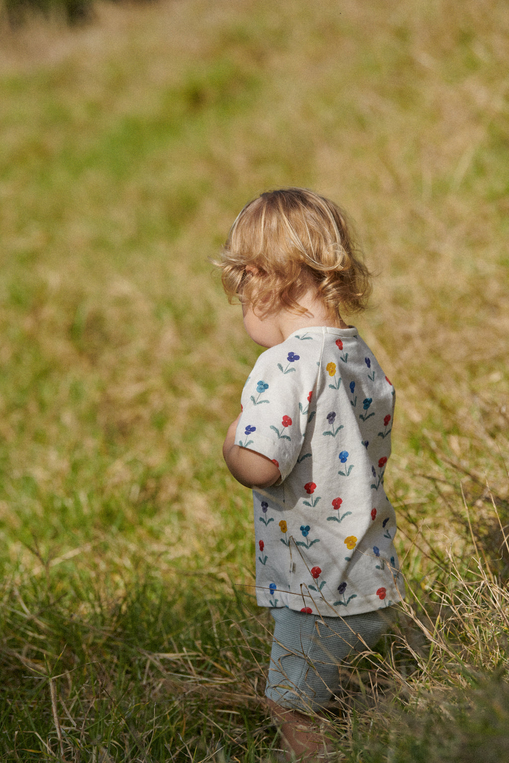Juniper Tee - Delphine Blooms Print