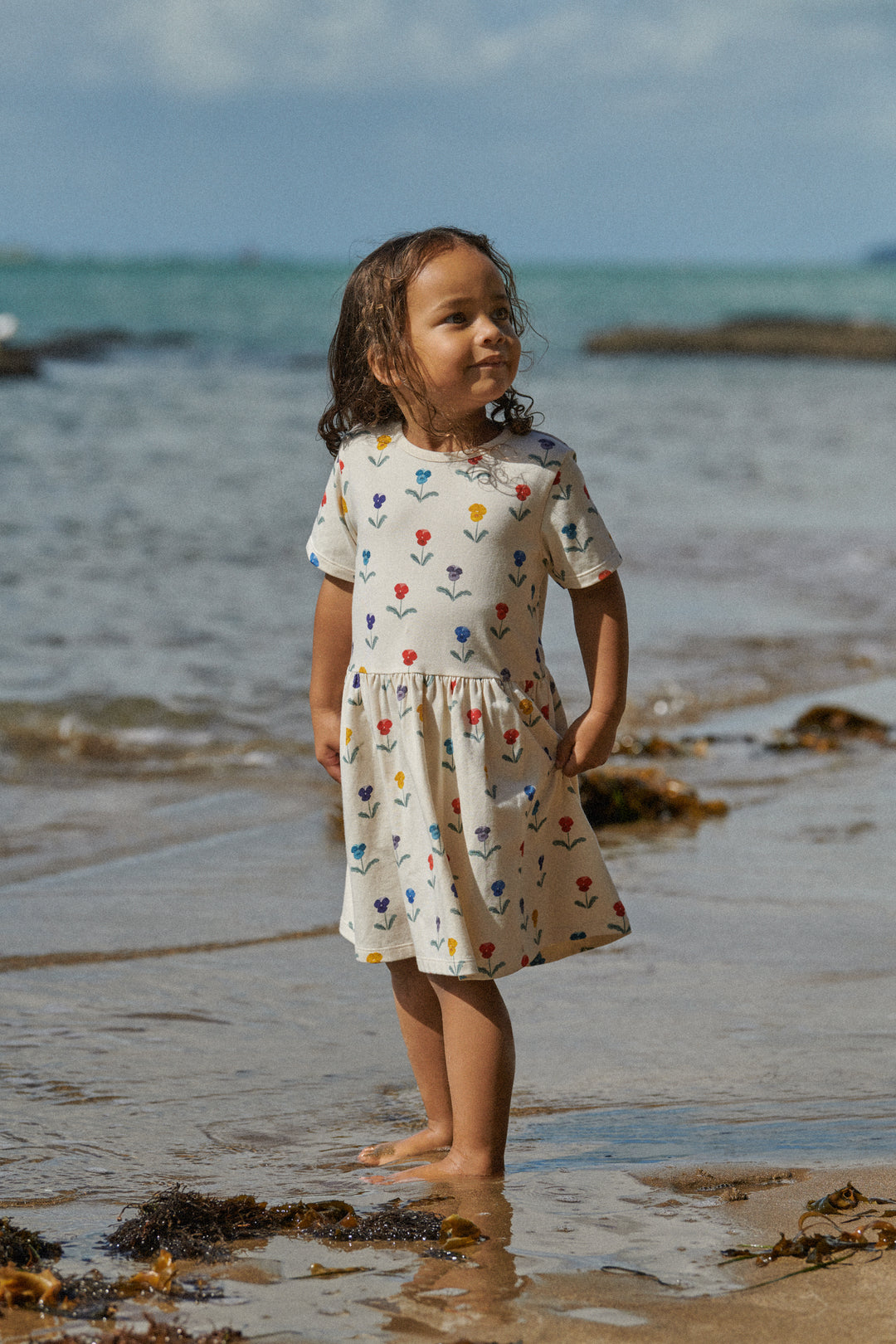 Nature Baby Saturday Dress - Delphine Blooms Print