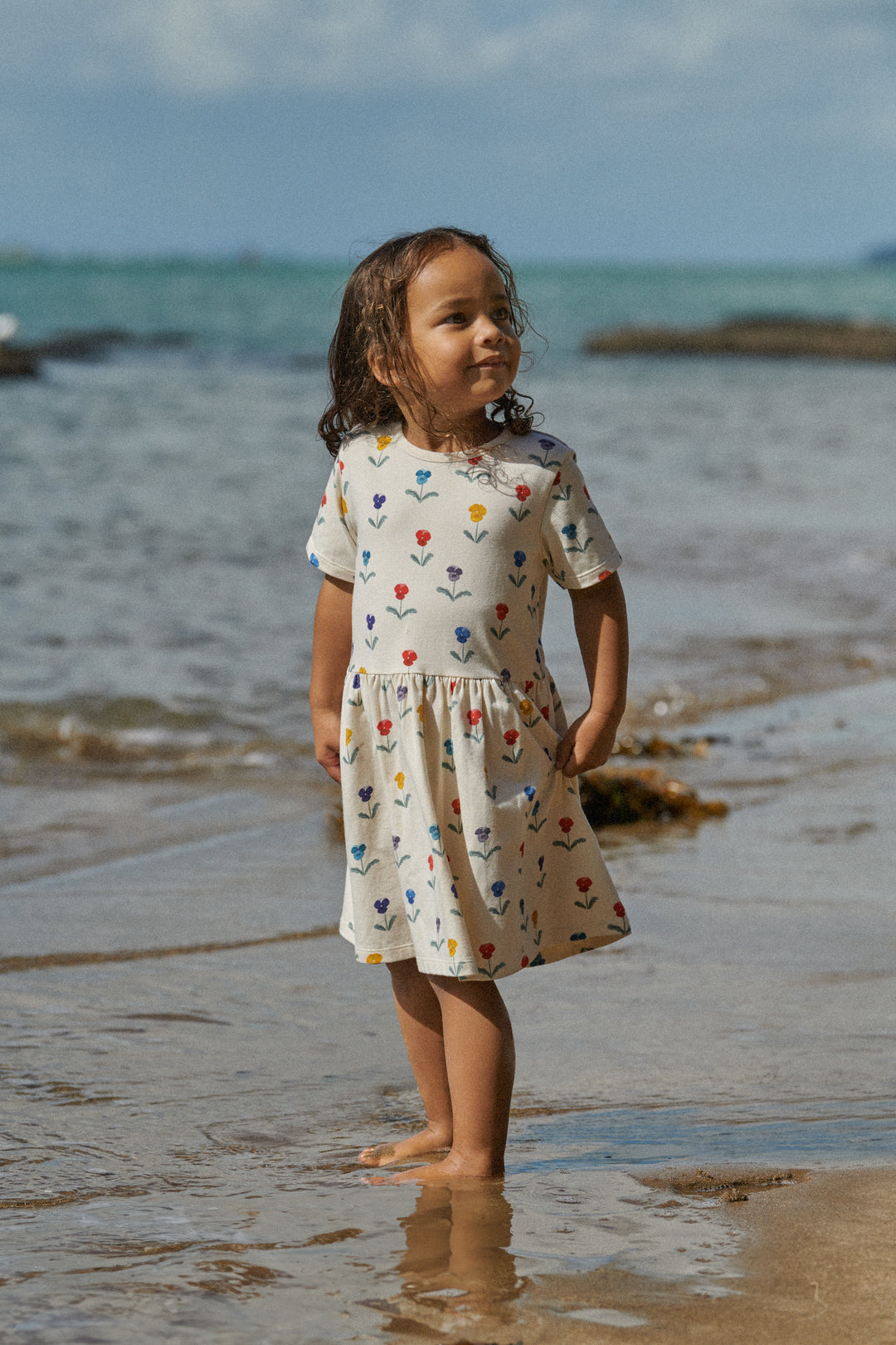 Nature Baby Saturday Dress - Delphine Blooms Print