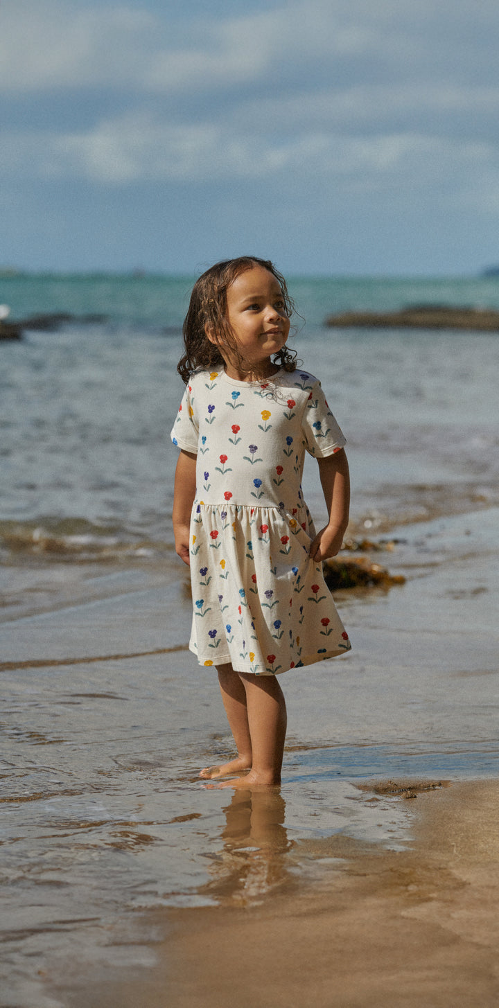 Nature Baby Saturday Dress - Delphine Blooms Print