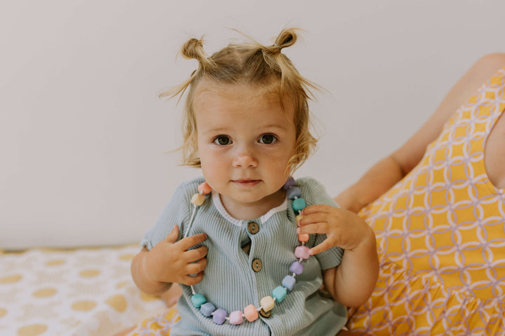 Princess & the Pea Necklace - Pastel Rainbow