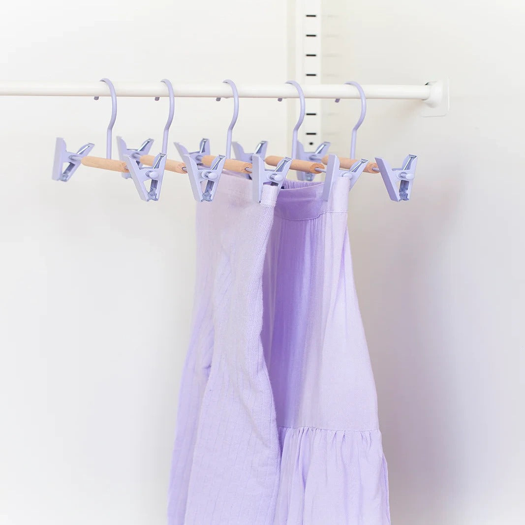 Mustard Made Kids Clip Hangers - Lilac