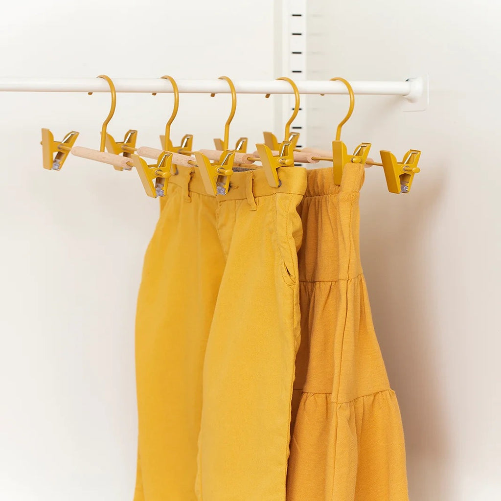 Kids Clip Hangers - Mustard