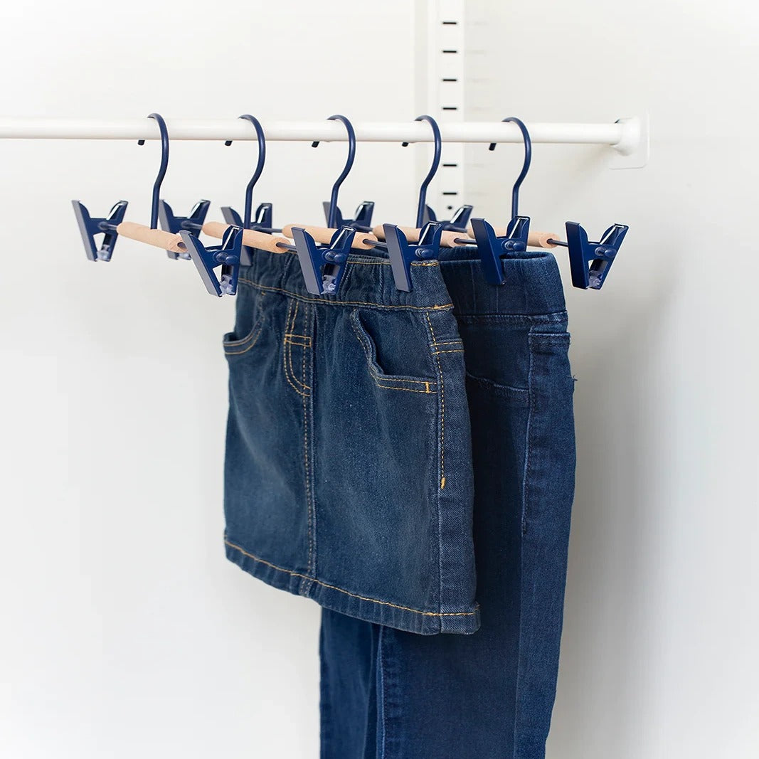 Mustard Made Kids Clip Hangers - Navy