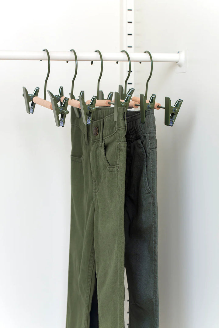 Mustard Made Kids Clip Hangers - Olive