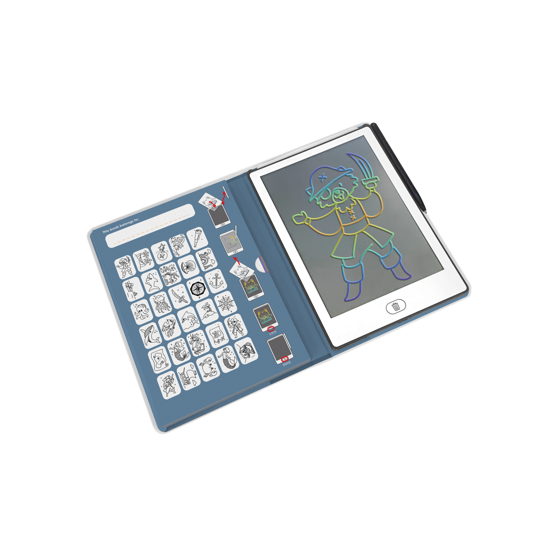 Kidydraw Mini - Ocean & Pirates