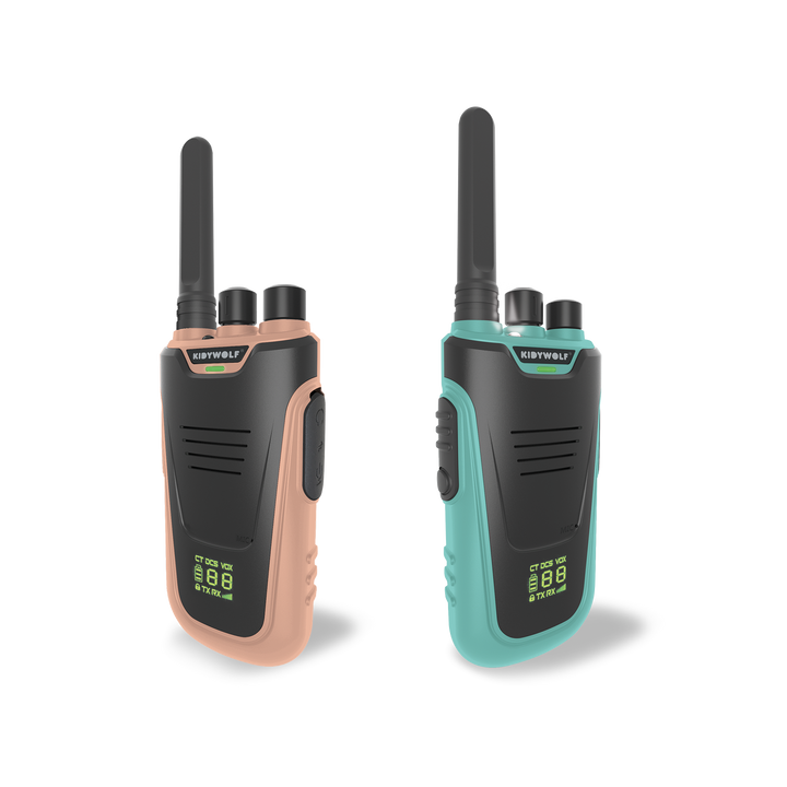 Kidytalk - Long Range Walkie-Talkie - Natural/Cyan