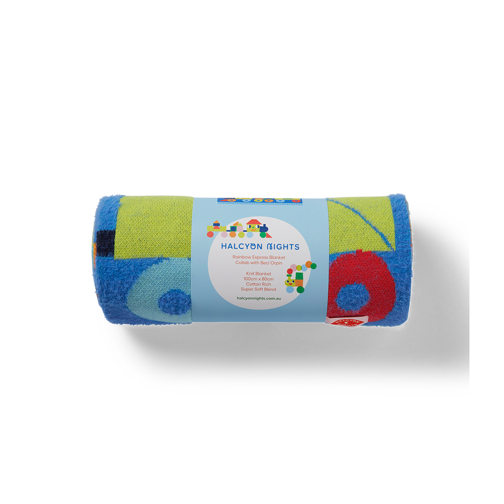 Baby Blanket - Rainbow Express