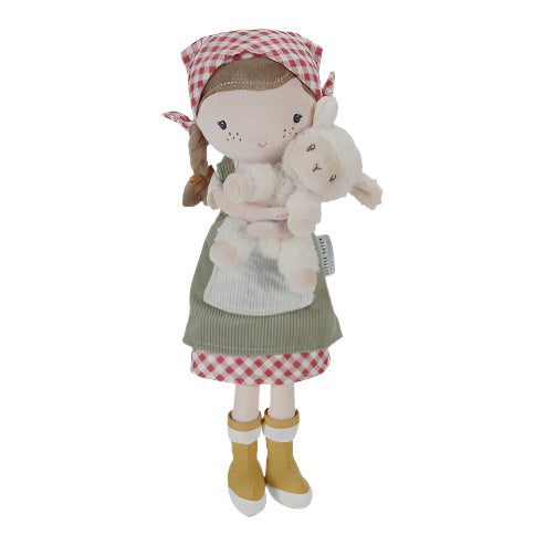 Cuddle Doll Farmer Rosa With Sheep