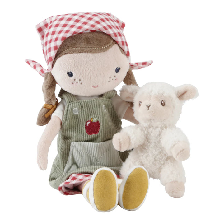 Cuddle Doll Farmer Rosa With Sheep