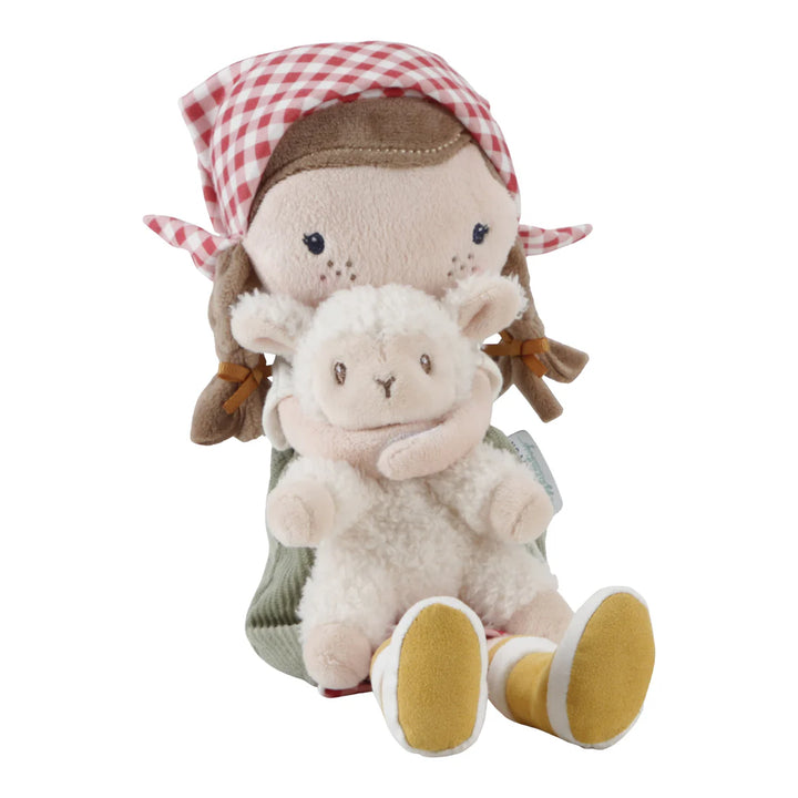 Cuddle Doll Farmer Rosa With Sheep