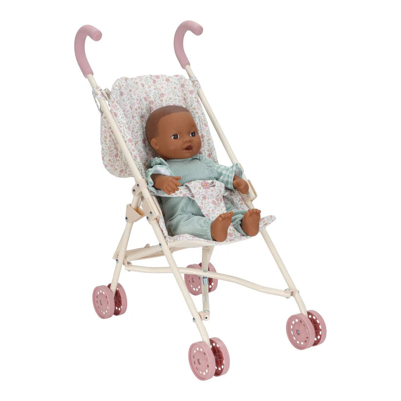 Metal Doll Stroller - Floral
