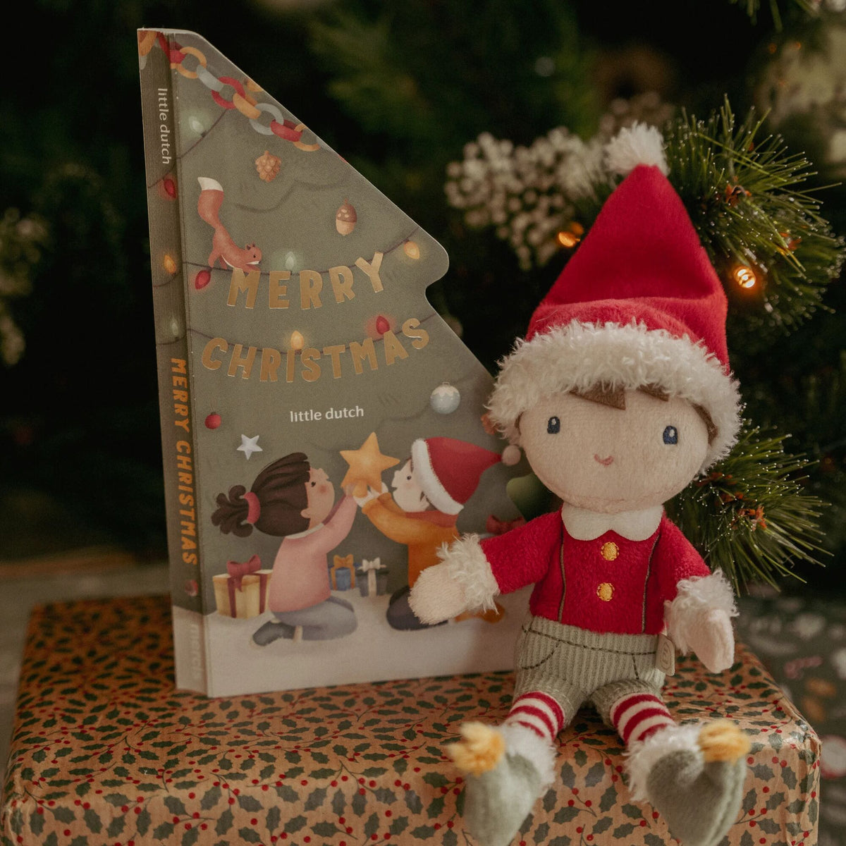 Little Dutch Christmas Book and Cuddle Jim