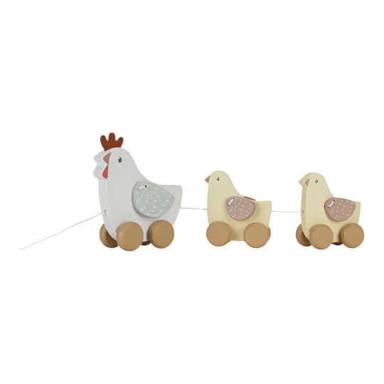 Little Farm Pull Along Chickens