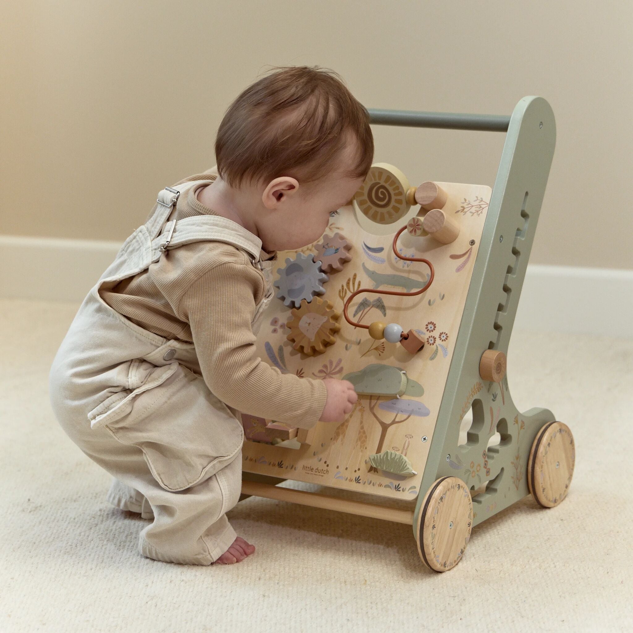 Safari Friends Wooden Baby Acitvity Walker