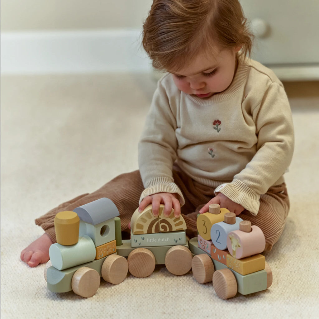 Safari Friends Wooden Block Train