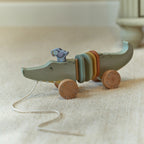 Wooden Pull Along Crocodile