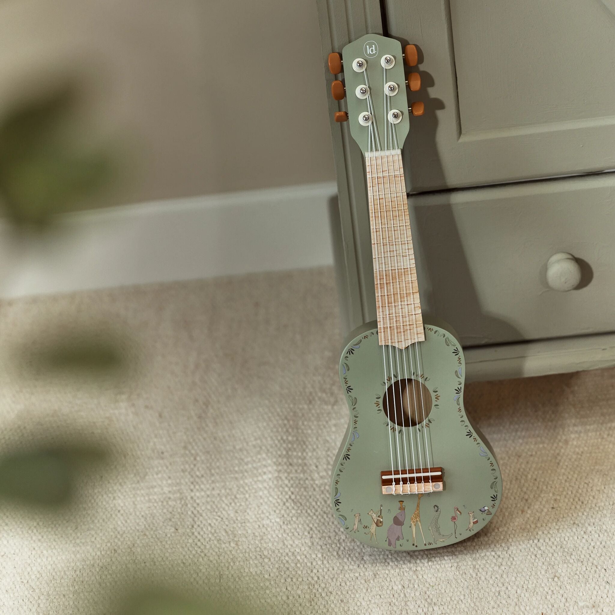Wooden Guitar - Green