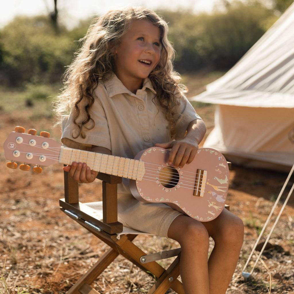 Wooden Guitar - Pink