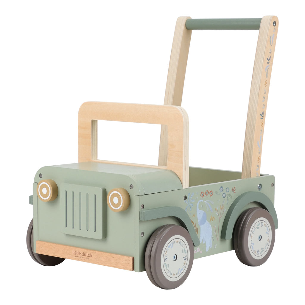 Wooden Push Safari Car
