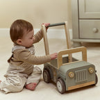 Wooden Push Safari Car