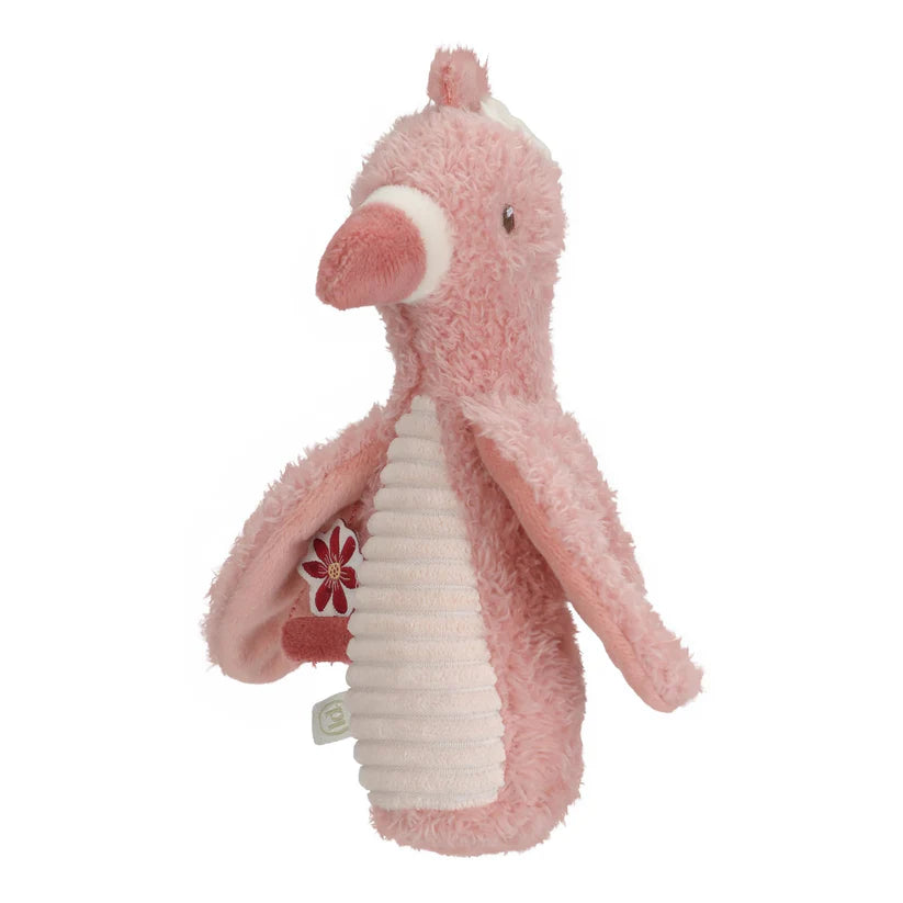 PRE-ORDER Squeaker with Rattle Flamingo