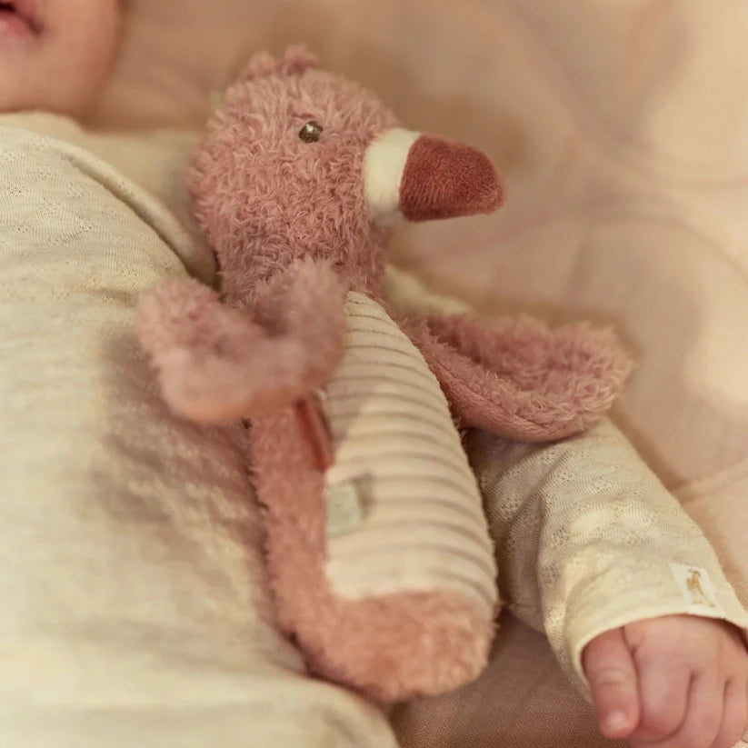 PRE-ORDER Squeaker with Rattle Flamingo