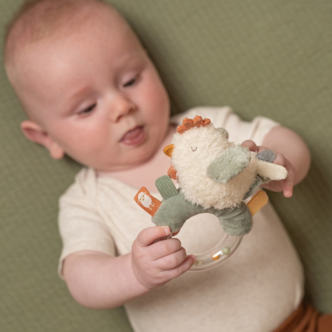 Little Farm Ring Rattle - Chicken