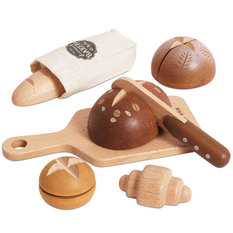 Bread, Loaf and Knife Set