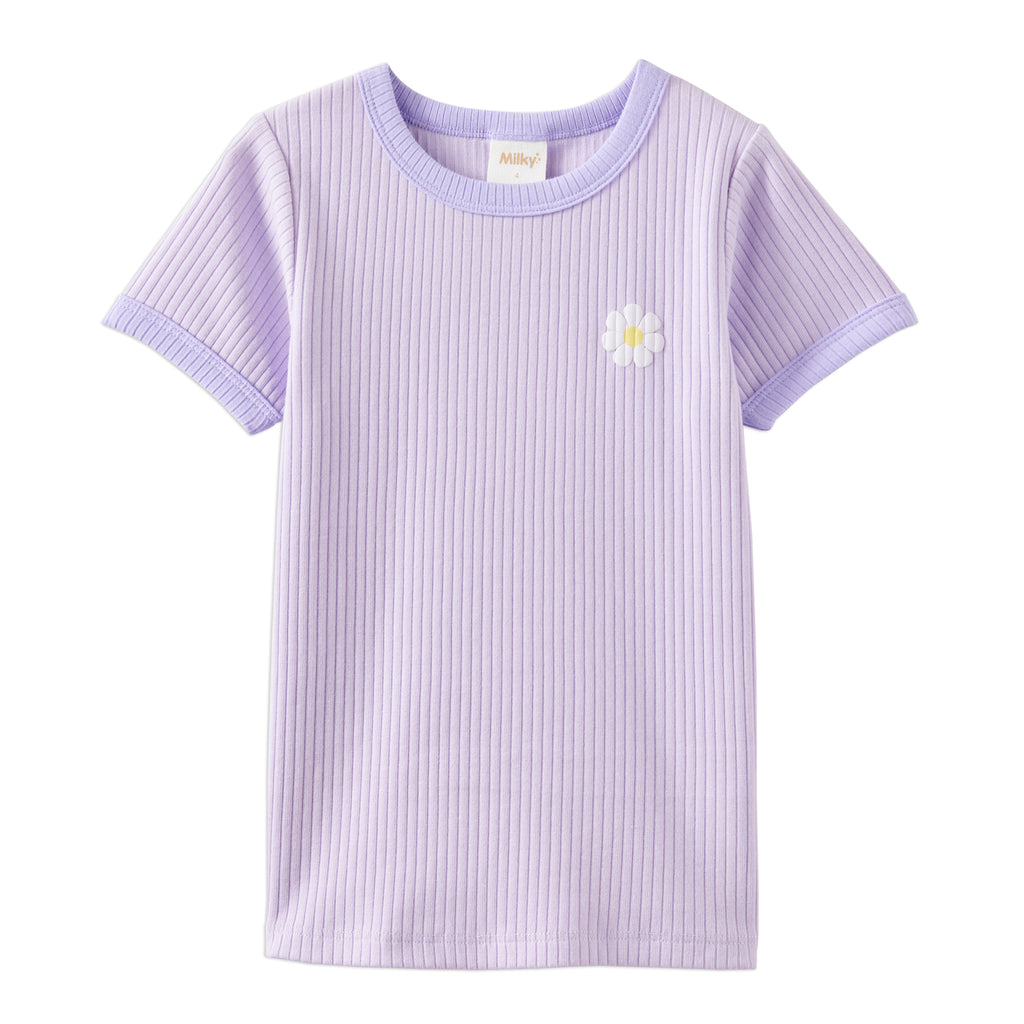 Lilac Mist Rib Tee