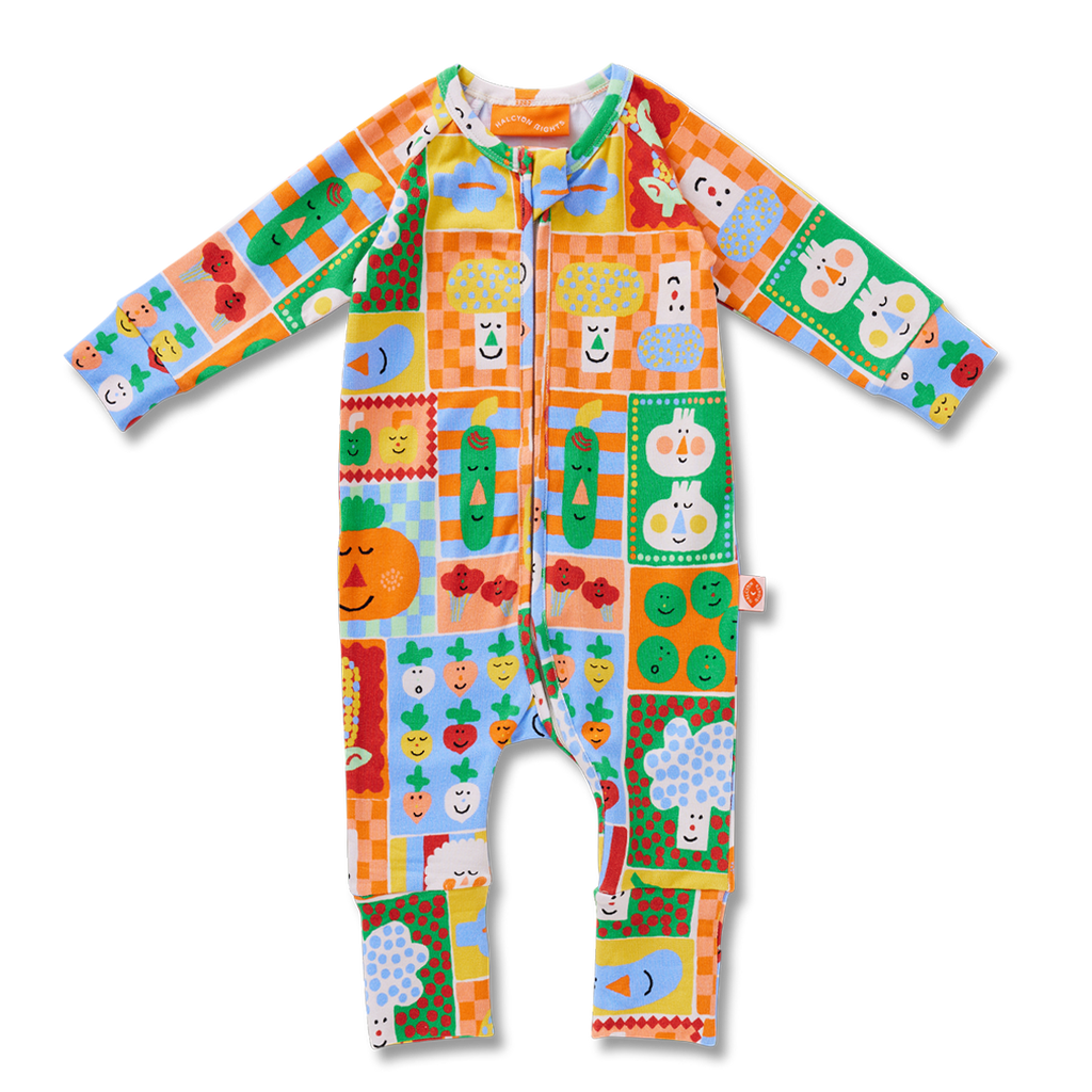 Pocket Patch Long Sleeve Romper