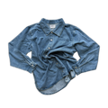 Ladies Organic Embroidery Denim Shirt Jacket - Starlight