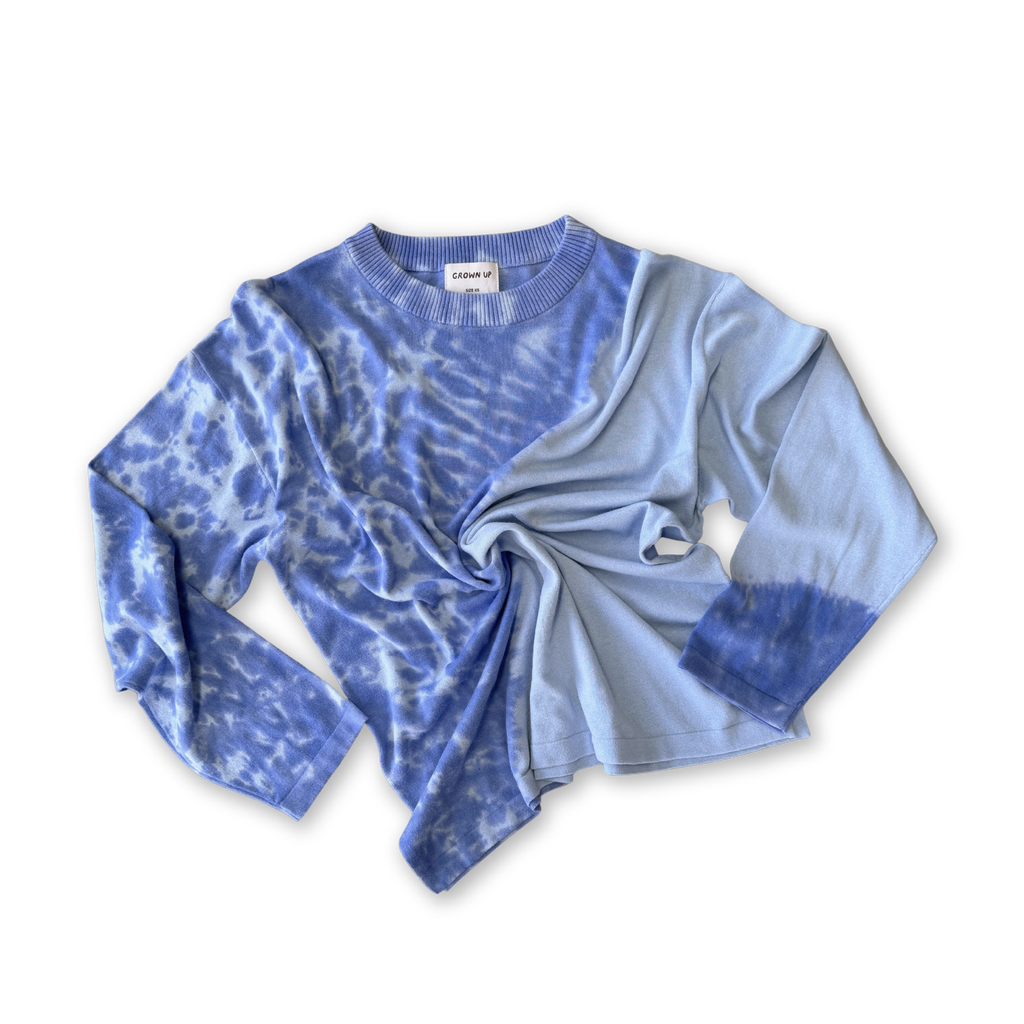 Ladies Organic Knitted Tie Dye Longsleeve Tee