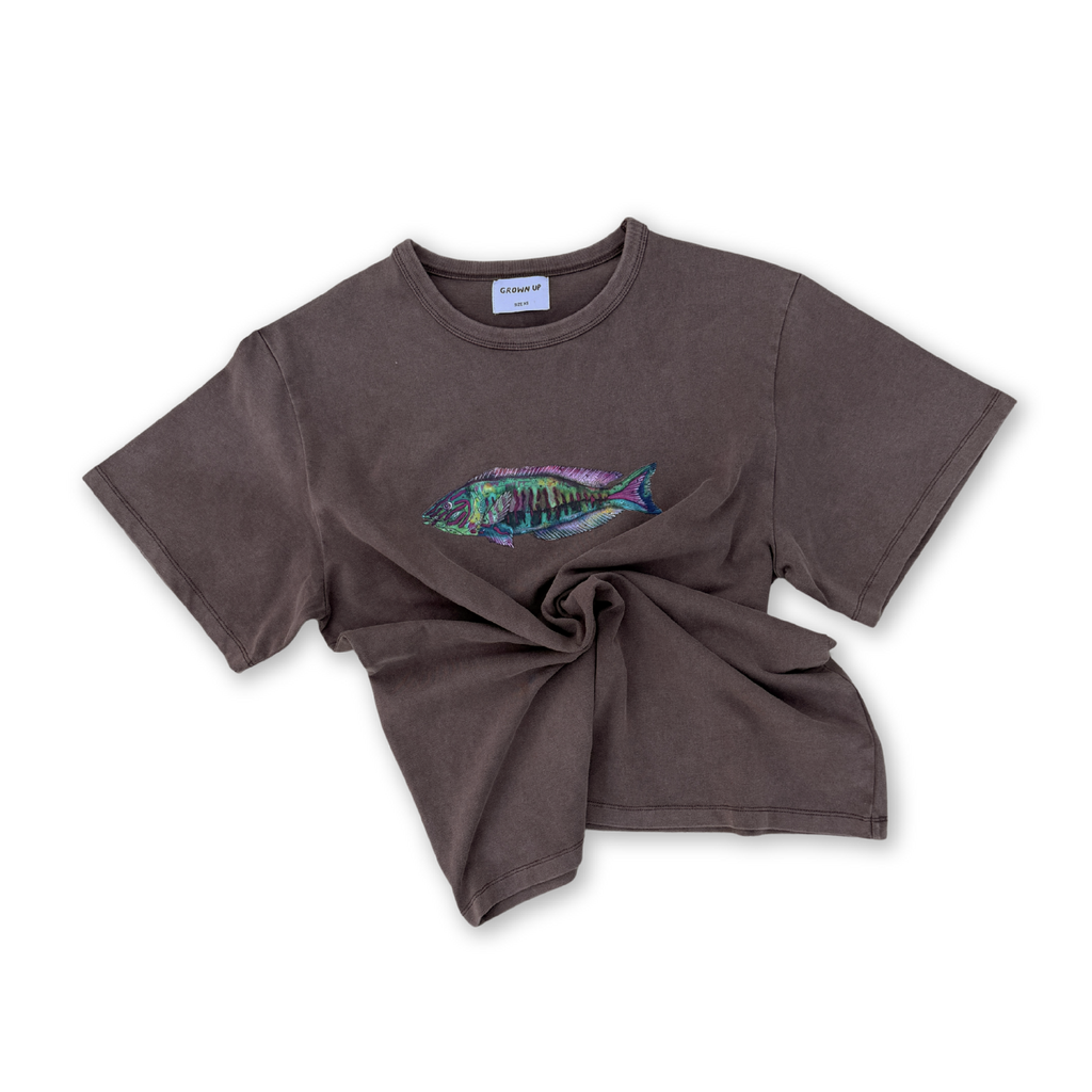 Ladies Parrot Fish Tee - Dune