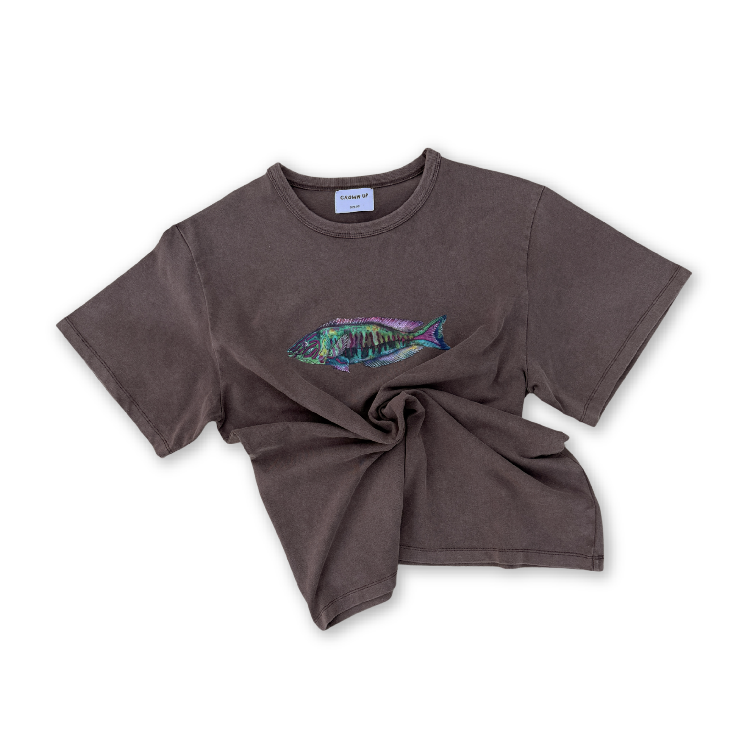 Ladies Parrot Fish Tee - Dune