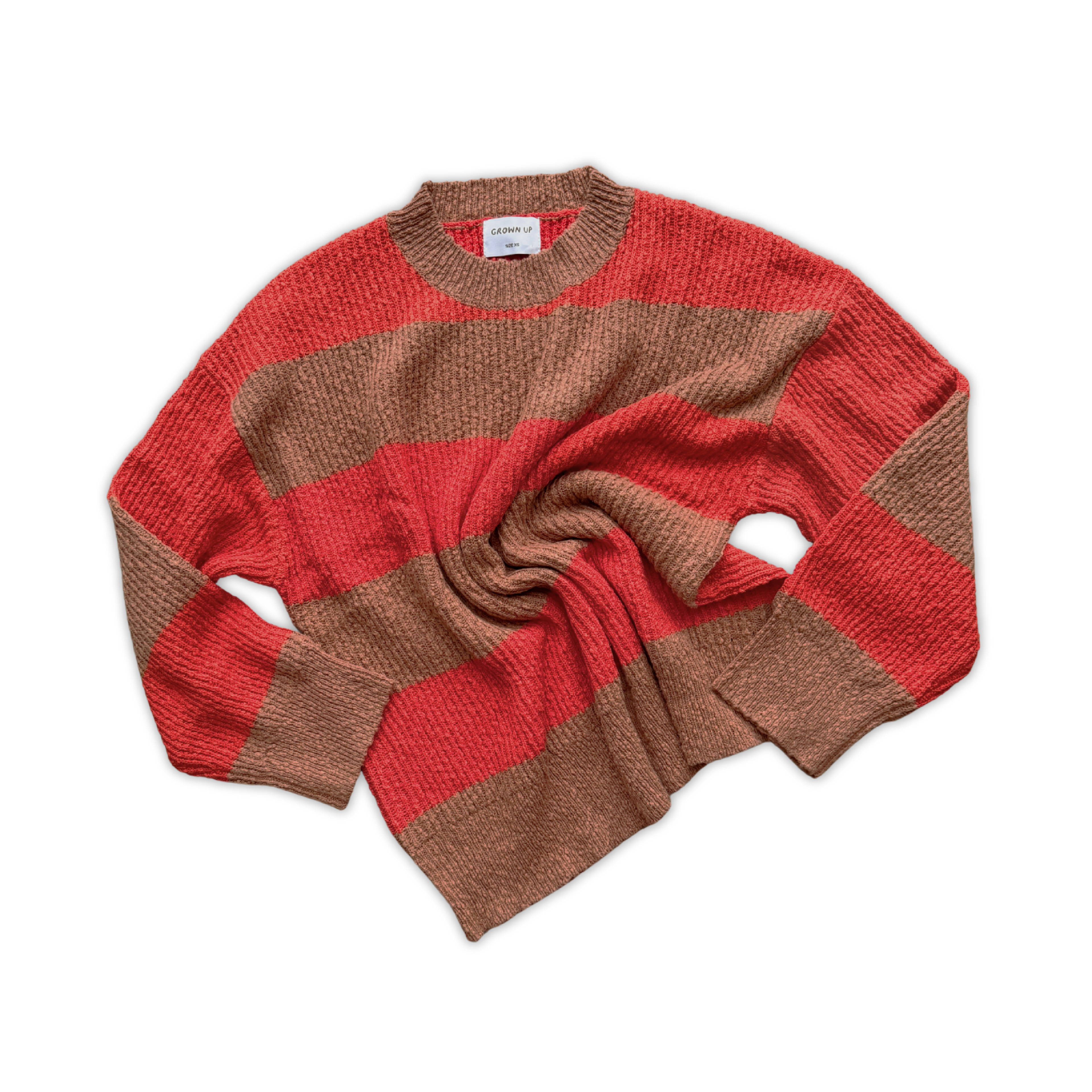 Ladies Organic Textured Rib Pull Over - Earth & Sauce
