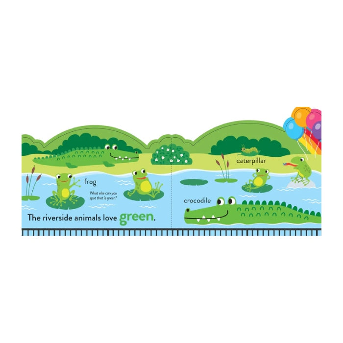 Chunky Scenes Board Book - My First Colours- At the Zoo