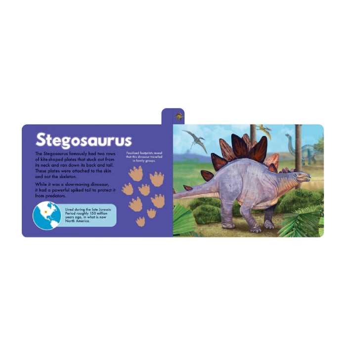 Chunky Tabbed Board Book - Dinosaurs of the World