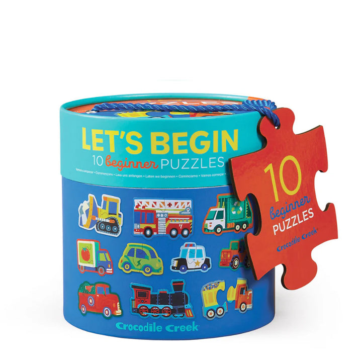 Let's Begin 2 Piece Puzzle - Vehicles
