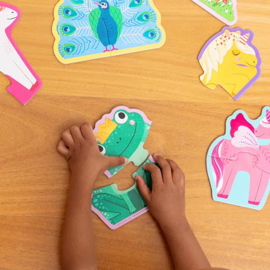Let's Begin 2 Piece Puzzle - Unicorn