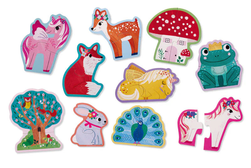 Let's Begin 2 Piece Puzzle - Unicorn
