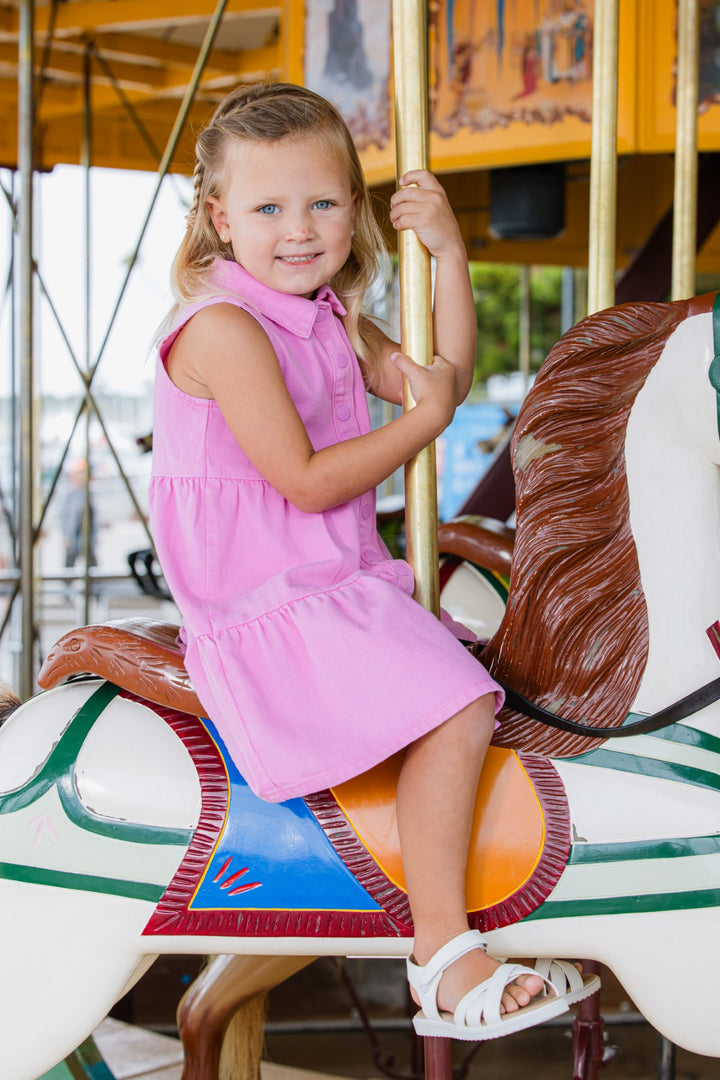 Milky Pink Twill Dress