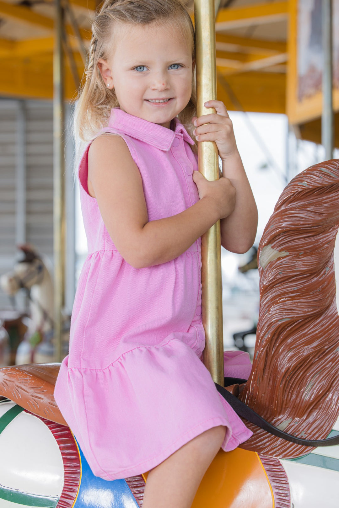Milky Pink Twill Dress