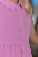 Pink Twill Dress