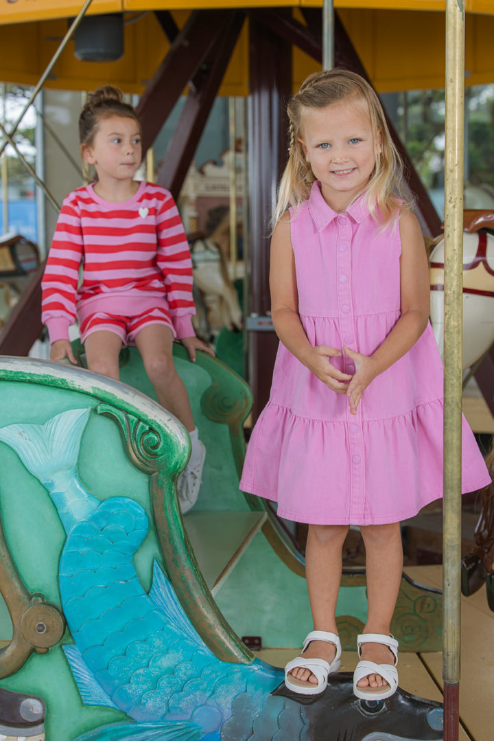 Milky Pink Twill Dress