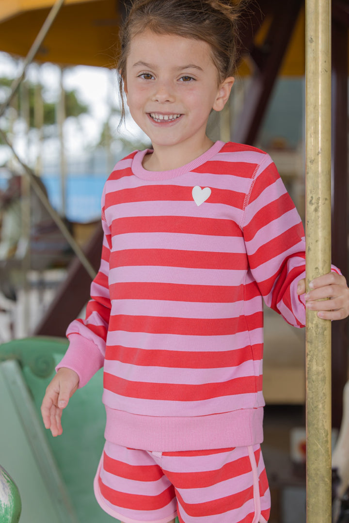 Milky Cherry Stripe Short