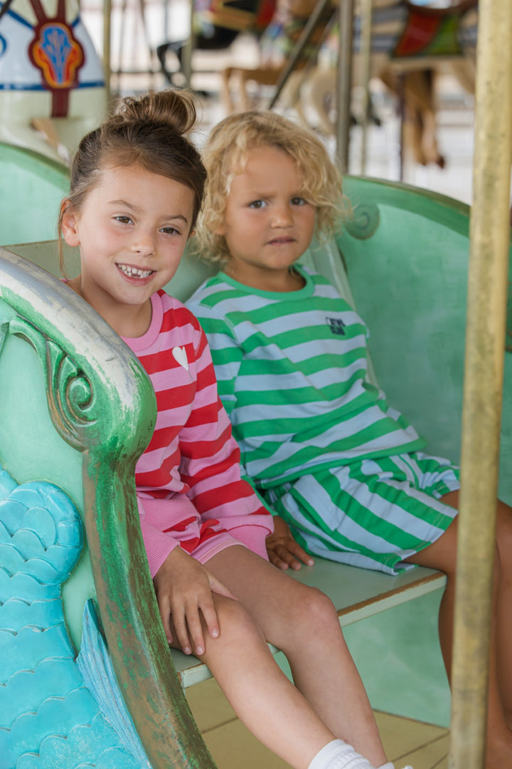 Milky Fleece Short Stripe