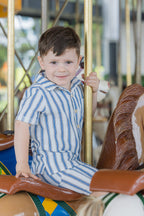 Stripe Linen Short